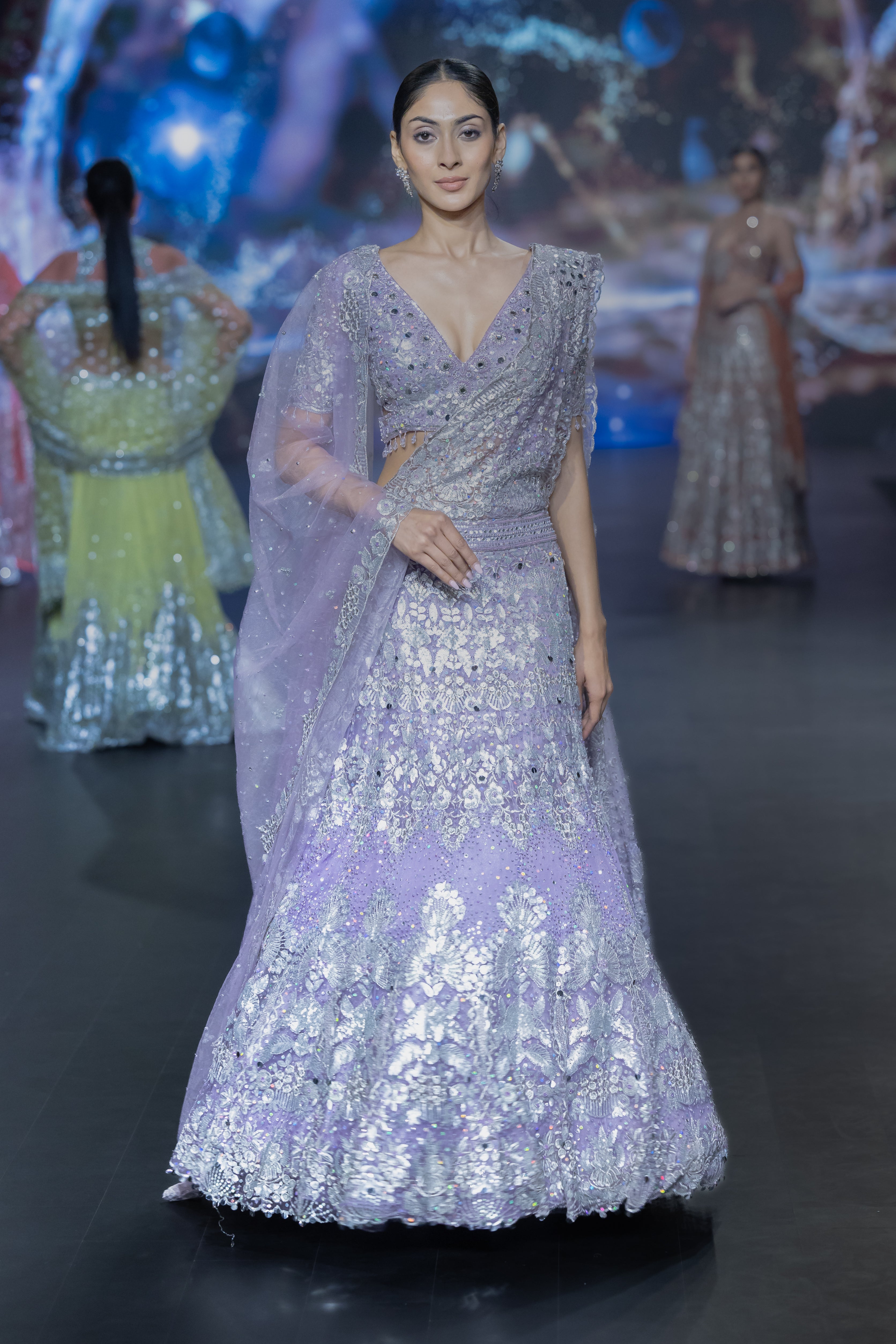 MAUVE LEHNGA SET
