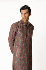 TEAL PRINTED KURTA SET