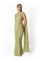 Sairaa lime green sari set