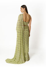 Sairaa lime green sari set