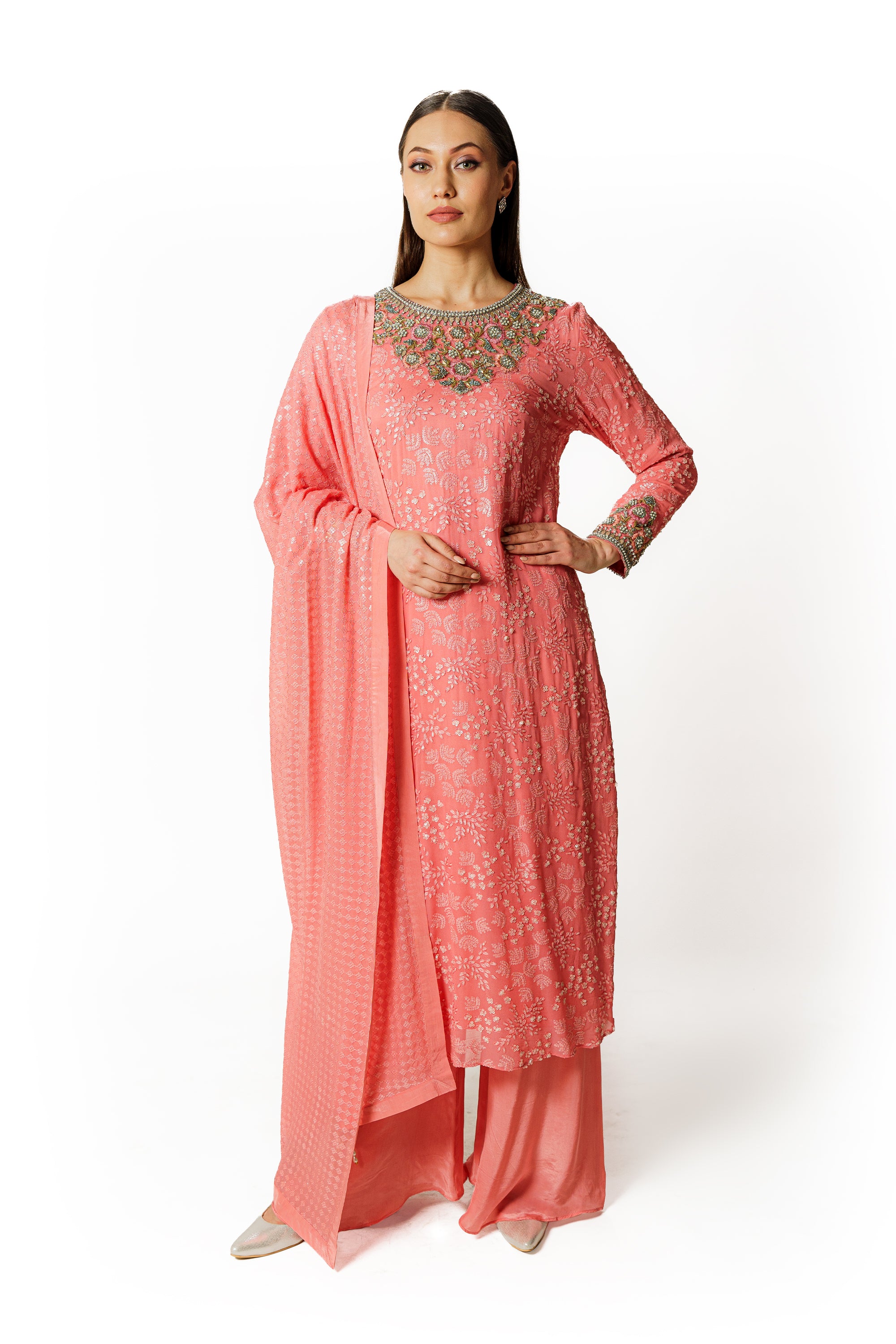Ayat fresh pink kurta set