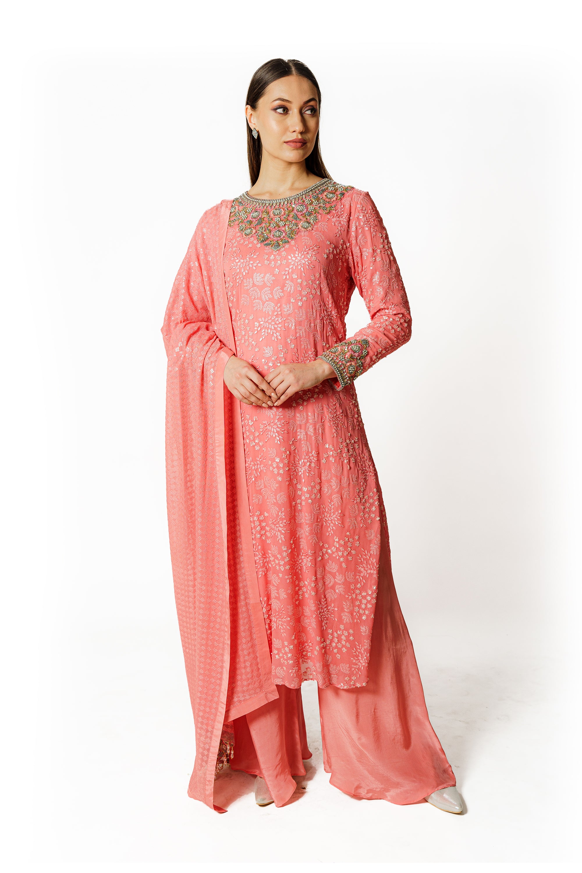 Ayat fresh pink kurta set