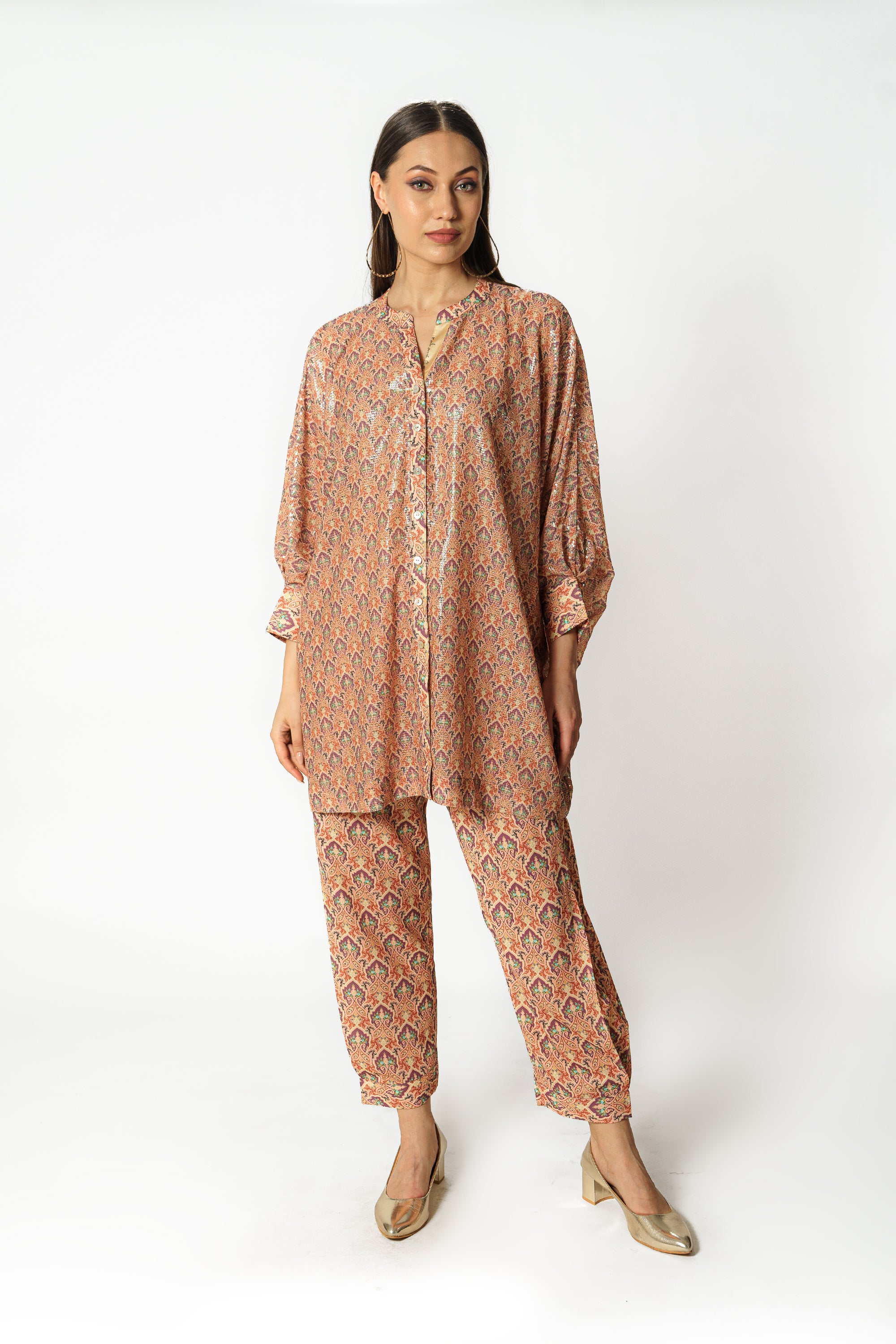 Sairaa pale peach co-ord set