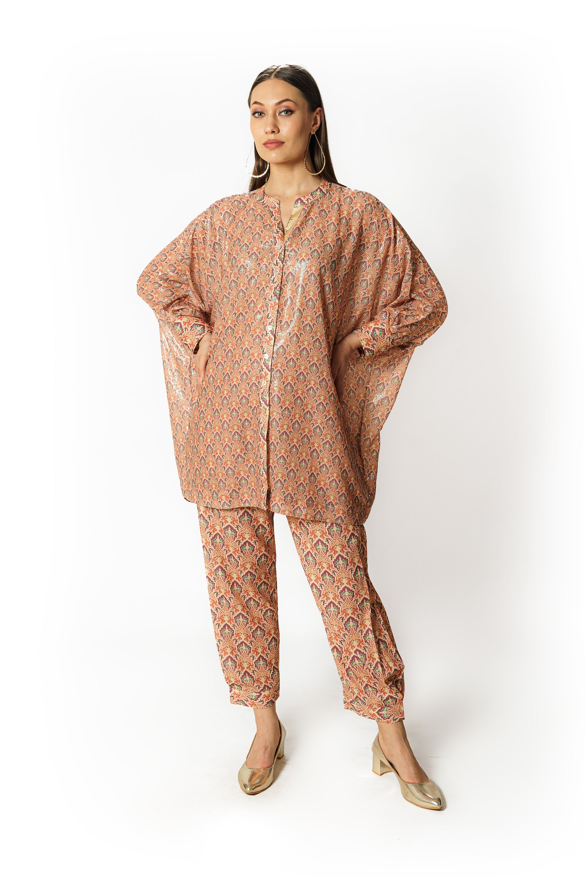 Sairaa pale peach co-ord set