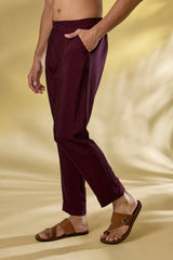 OX BLOOD GORGETTE FRONT EMBO