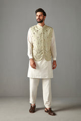 SAGE GREEN-KURA BUNDI SET