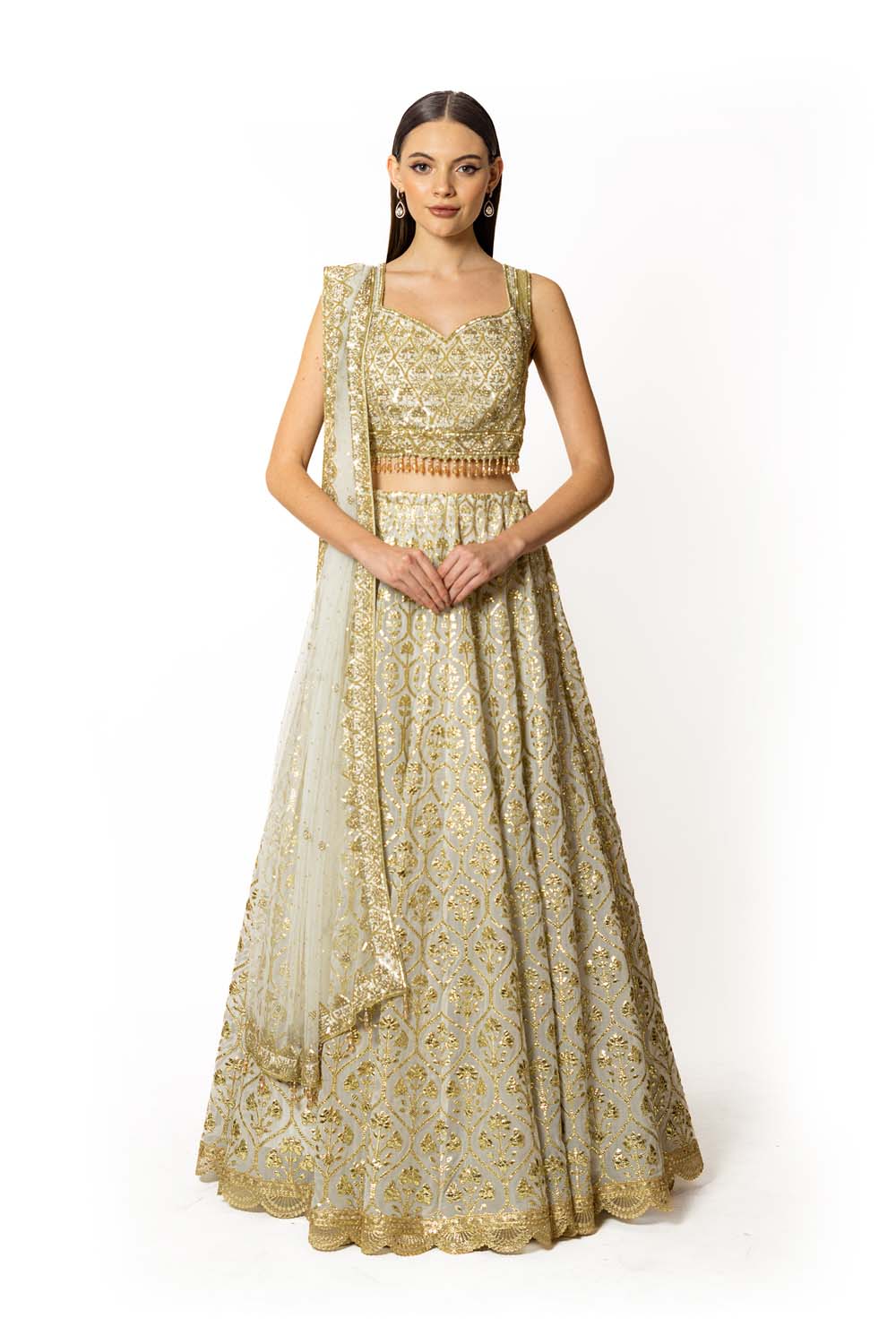 IVORY NADIA LEHENGA SET