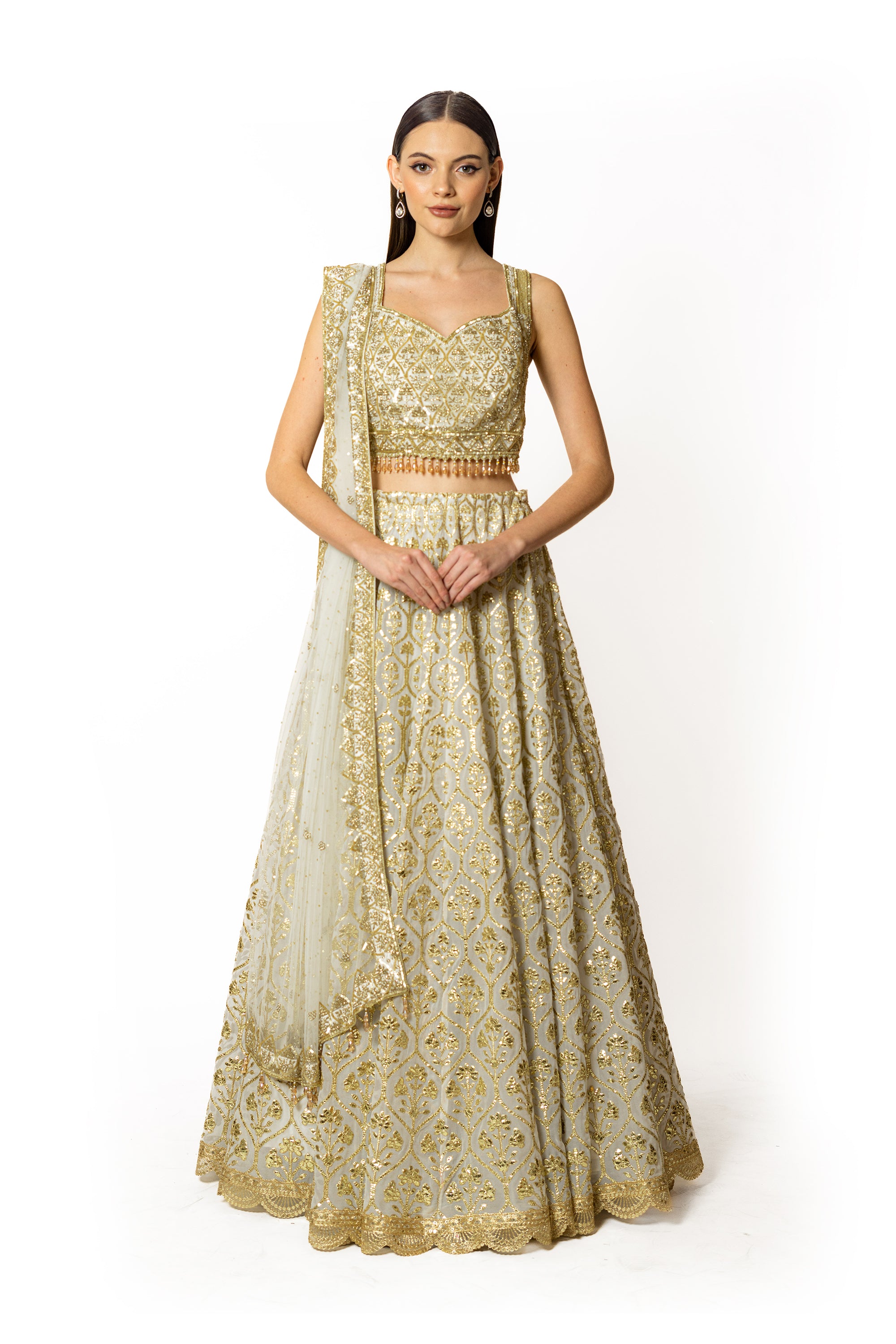 NADIA IVORY LEHENGA SET
