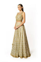 NADIA IVORY LEHENGA SET