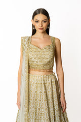 NADIA IVORY LEHENGA SET