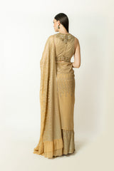 SAIRAA GOLD SARI SET