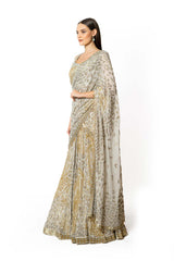IVORY GORGETTE NADIA LEHENGA SET