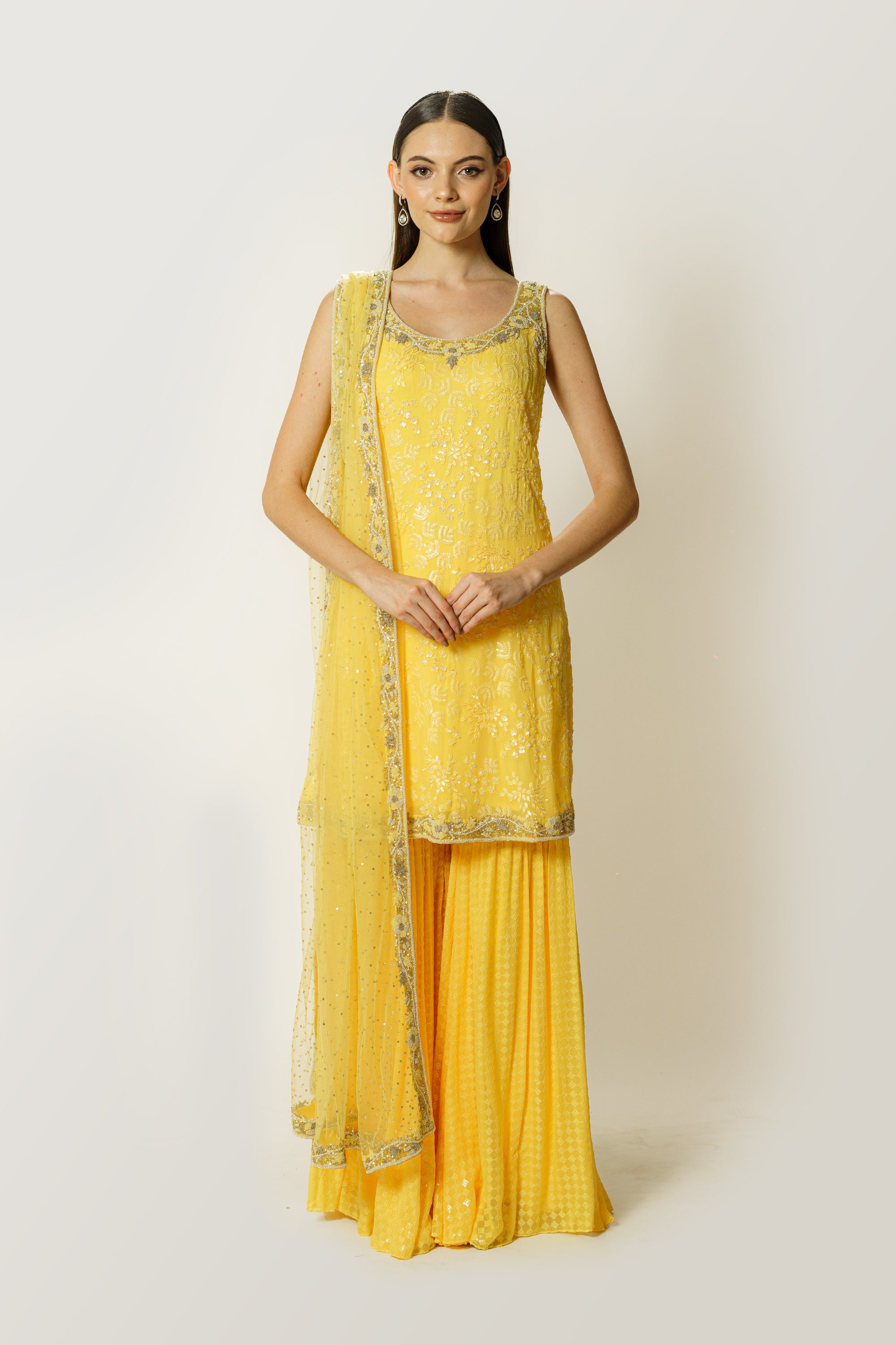 AYAT LEMON YELLOW KURTA SET