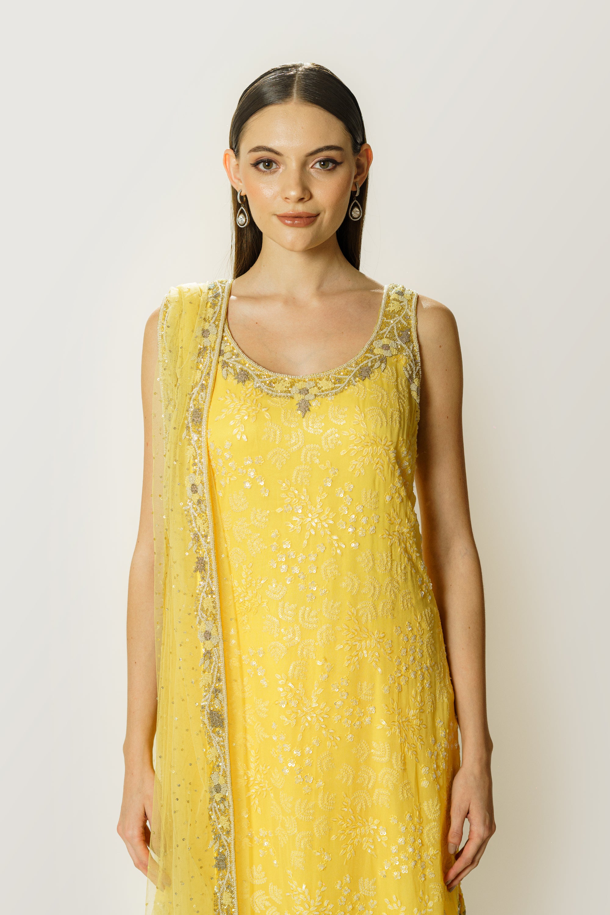 AYAT LEMON YELLOW KURTA SET