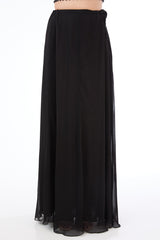 Adha black lehenga sari set