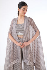 Rabia printed jacket set