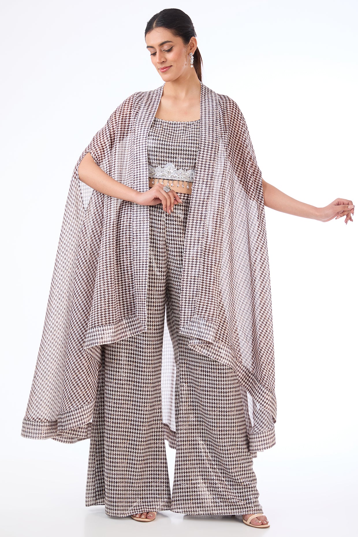 Rabia printed jacket set