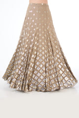 Nadia gold diamond sequins work lehenga set