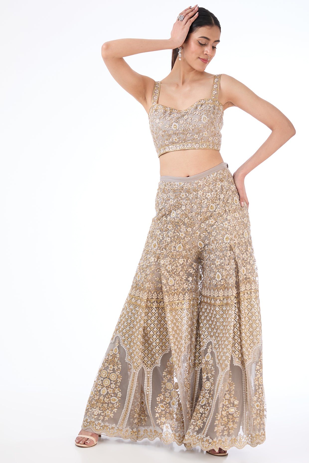 Ayat grey short jacket set