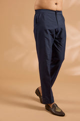 Blue Georgette Sequin Jaal Bundi Kurta Set