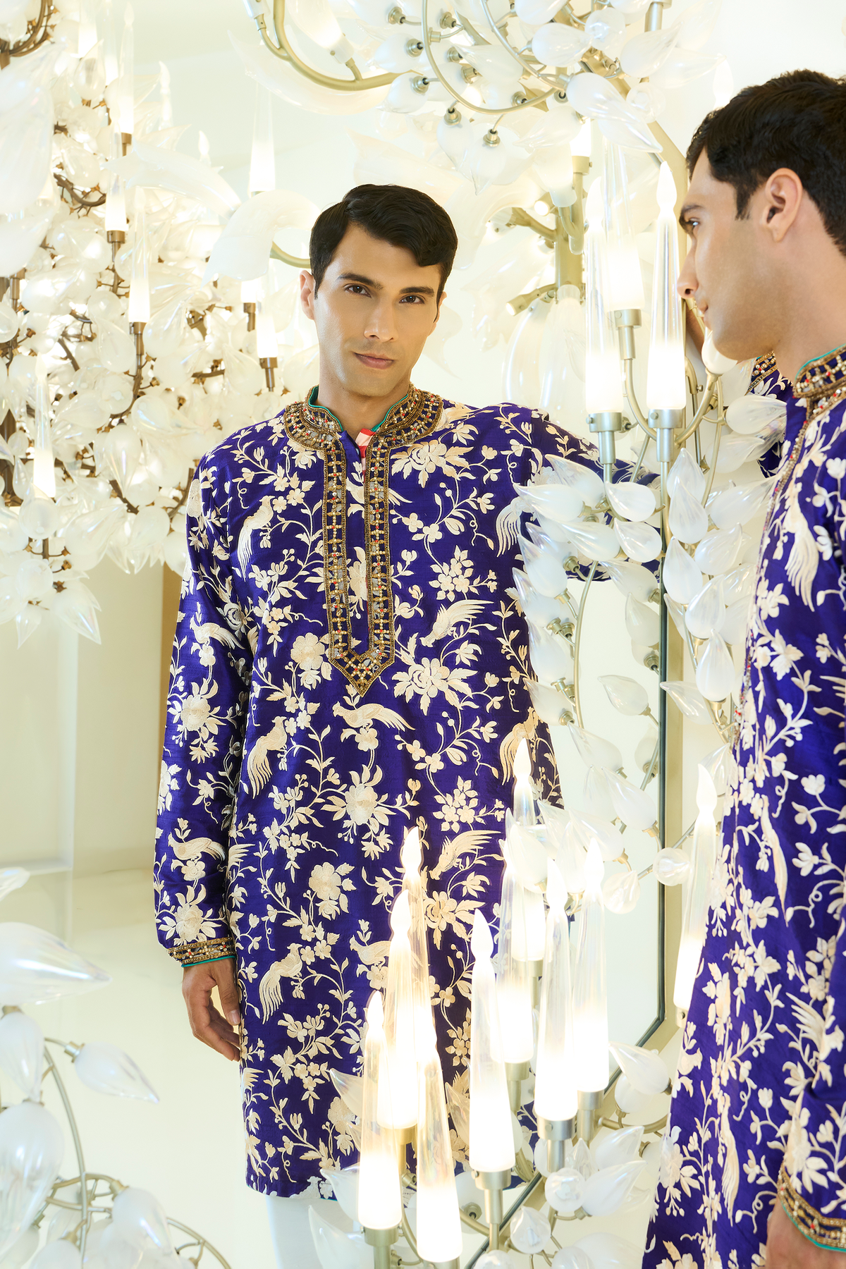Indigo Blue Parsi Kurta Set