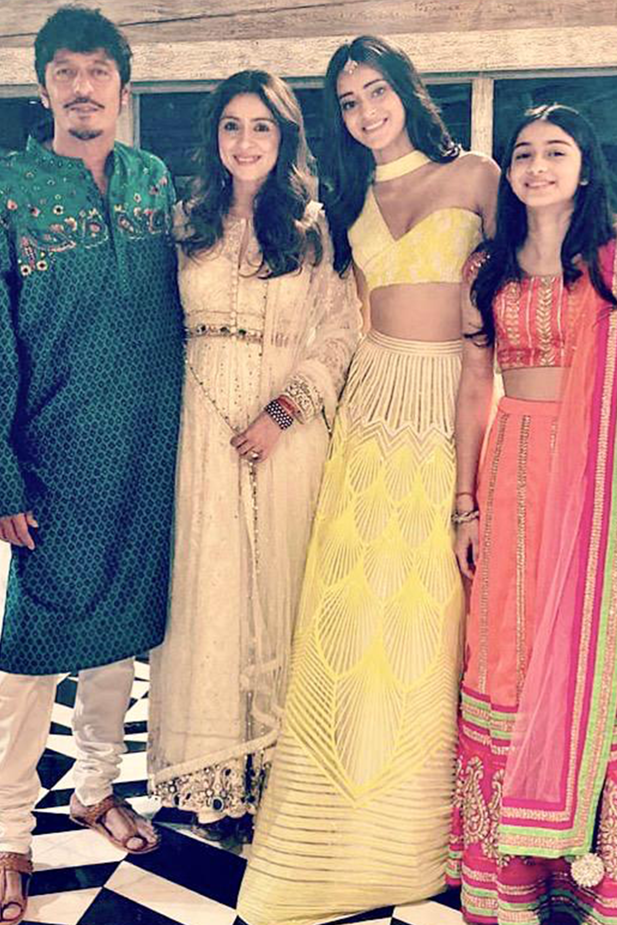 Bhavna Pandey In Ivory Bird Anarkali Set