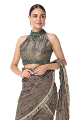 Rrhea Stitch Sari Set