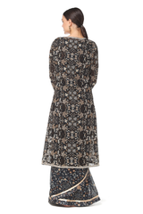 Sairaa Sari Set with Jacket & Belt