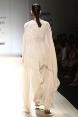 Sand Mesh A Line Skirt With A Wrap W/Blouse Chiffon Cape Bop 26 Set