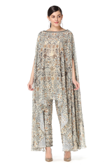 Lana Cape Kurta with Straight Pant