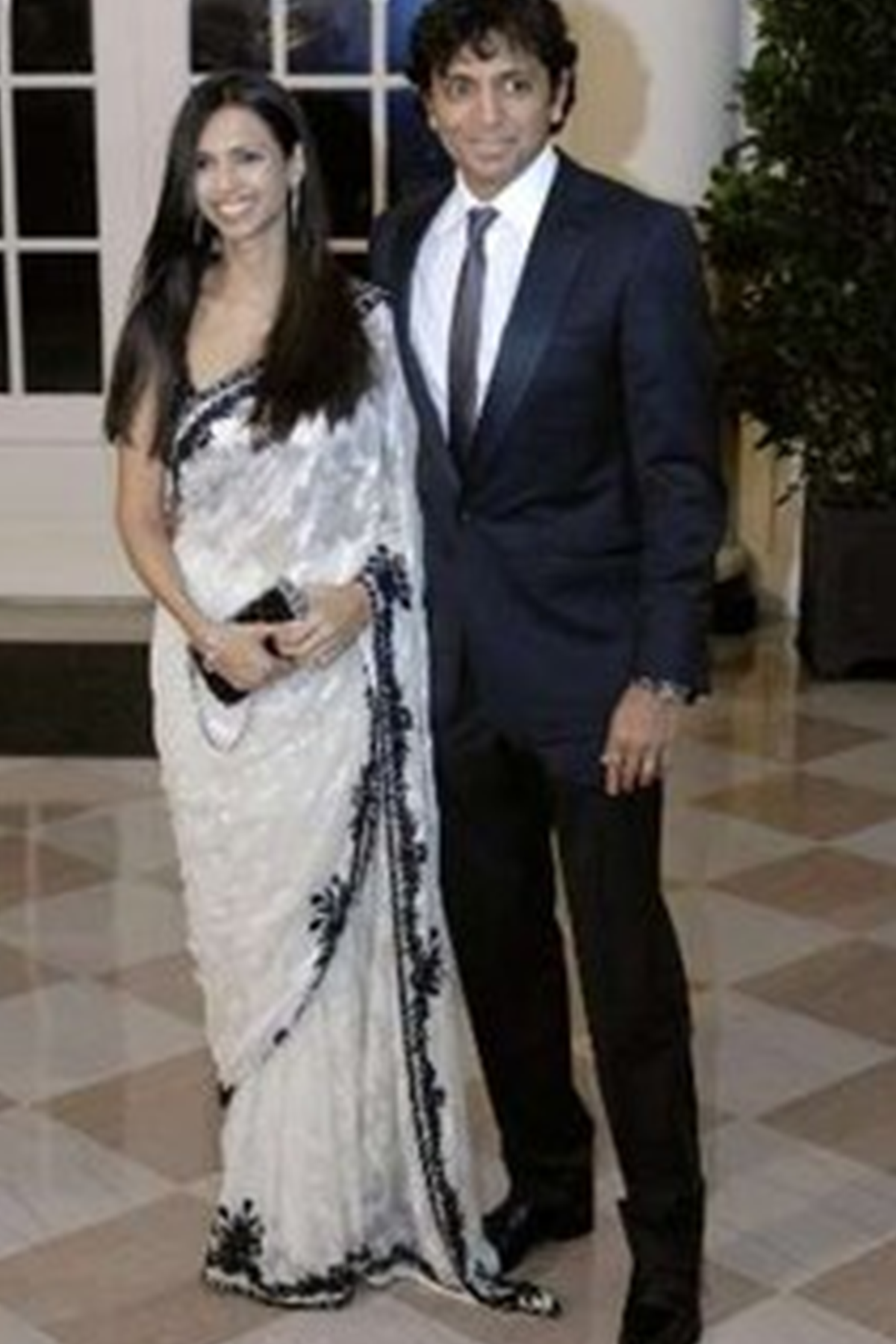 Bhavna Shymalan In Ivory With Black Border Sari Set