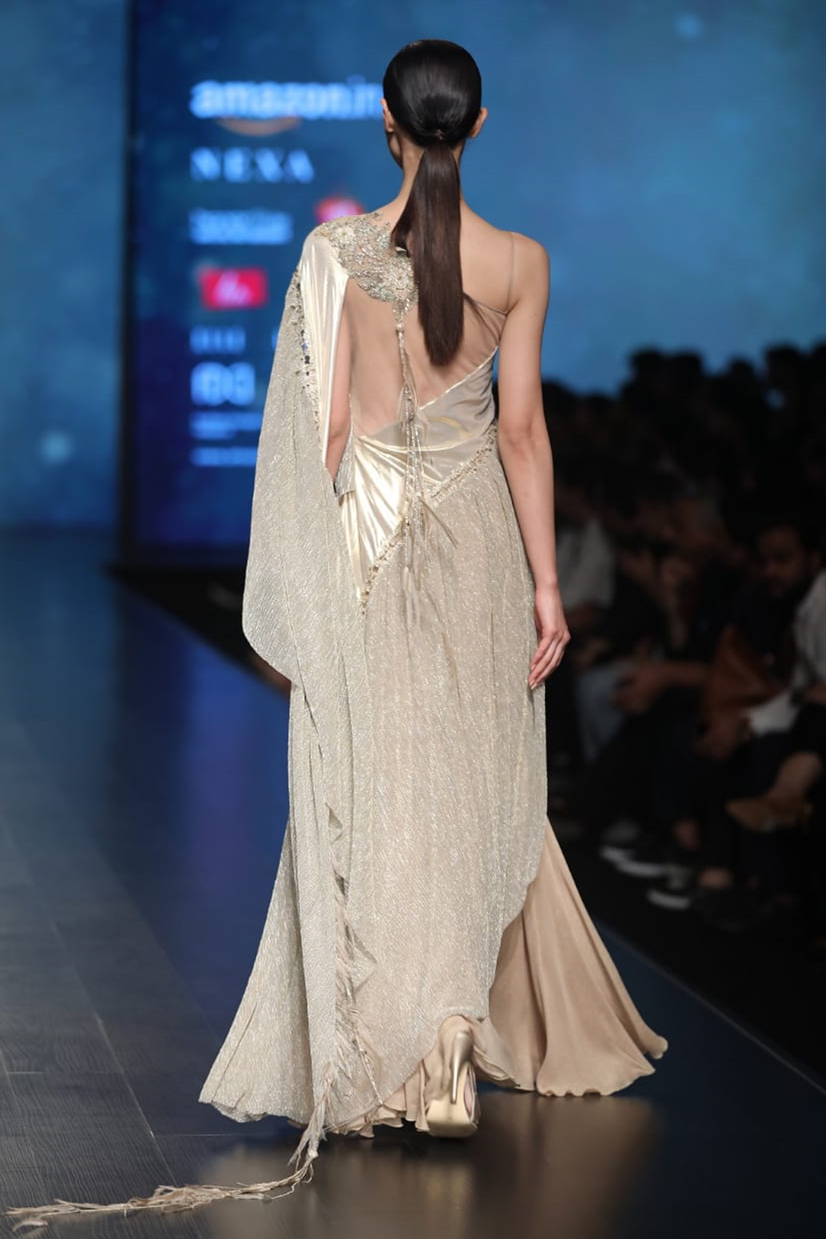 GOLD G-60 WITH CRINKLE DRAPE GOWN