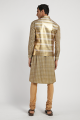 MENS KURTA WITH BUNDI CHURIDAR SET