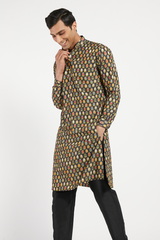 MENS KURTA BUNDI WITH CHURIDAR SET