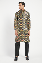 MENS KURTA BUNDI WITH CHURIDAR SET