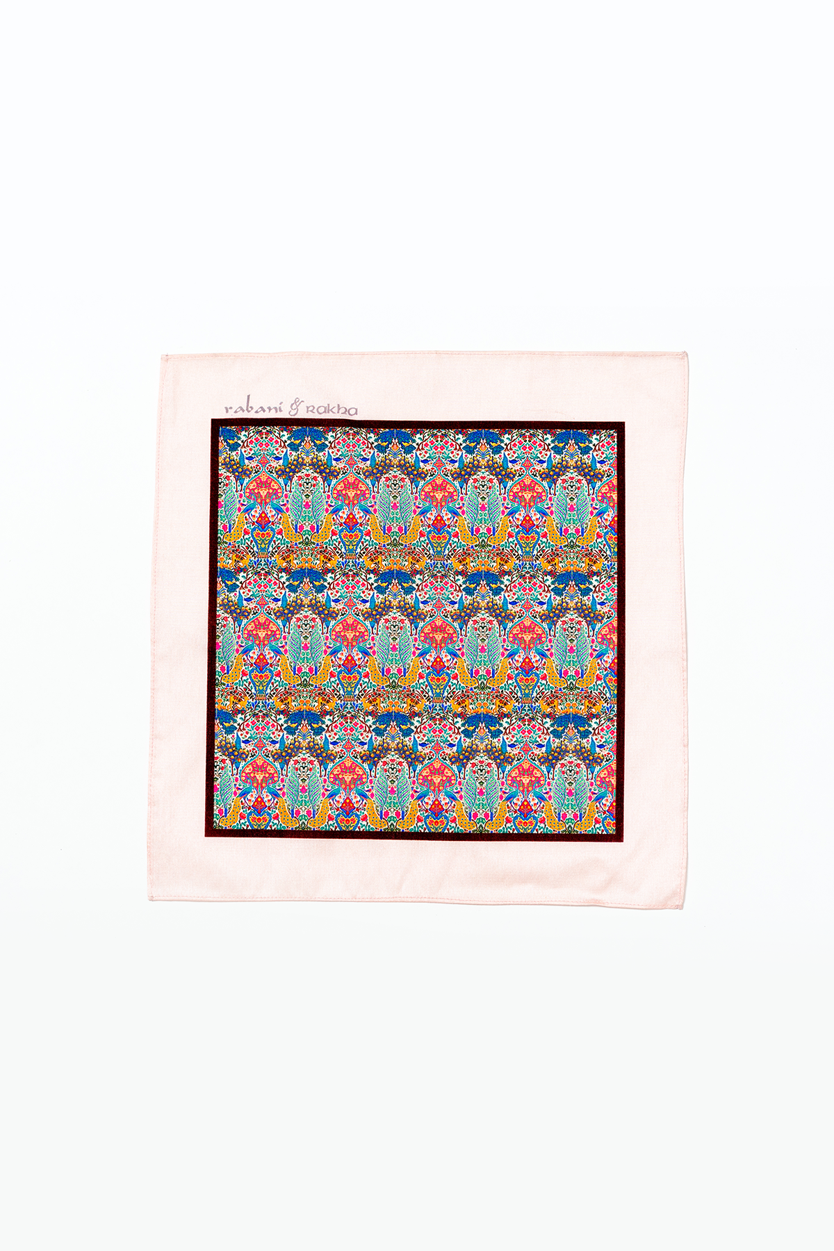 Multi Colored, Teal, & Blue Printed Pocket Square Gift Box