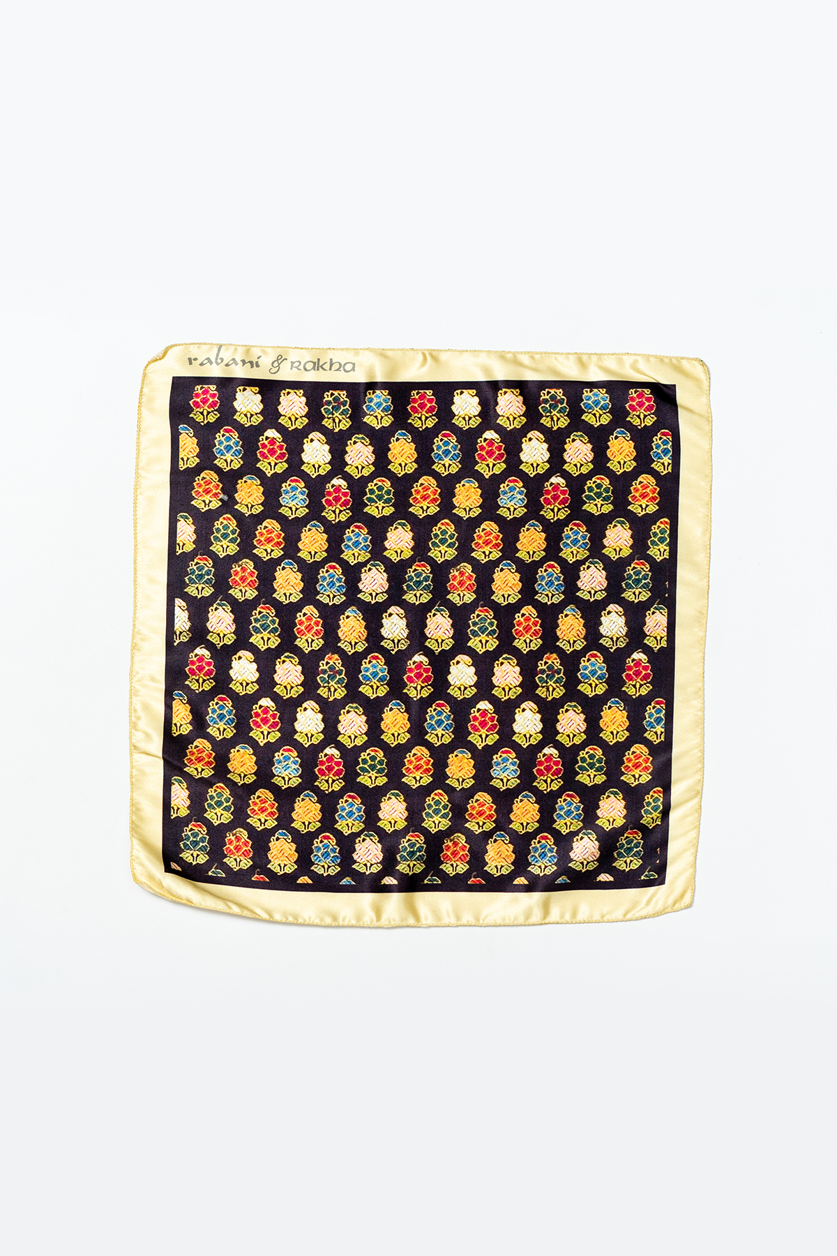 Dark Grey, Purple, & Grey Printed Pocket Square Gift Box