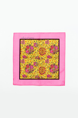 Saffron, Yellow, & Pink Printed Pocket Square Gift Box
