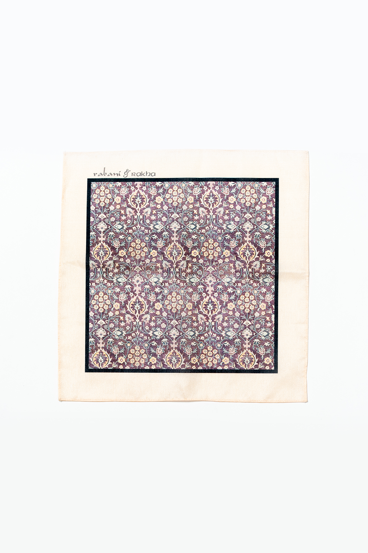 Amethyst Print Pocket Square and Mask Gift Box