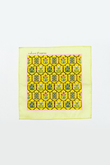 Saffron, Yellow, & Pink Printed Pocket Square Gift Box