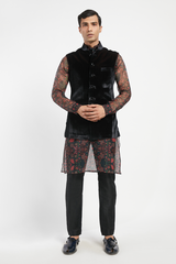 MENS KURTA BUNDI WITH CHURIDAR SET