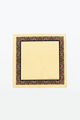 Cream & Gold Printed Pocket Square Gift Box