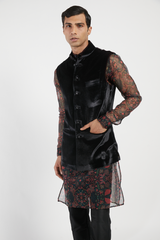 MENS KURTA BUNDI WITH CHURIDAR SET