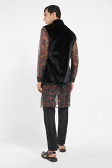 MENS KURTA BUNDI WITH CHURIDAR SET