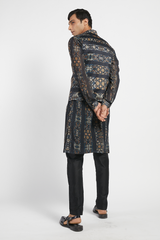 MENS KURTA WITH BUNDI CHURIDAR SET