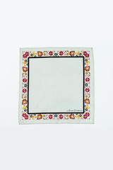 Grey, Light Grey, & Blue Printed Pocket Square Gift Box