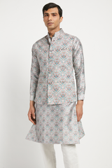MENS KURTA BUNDI WITH CHURIDAR SET