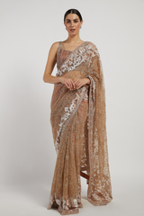 Salmon Pink Zaynab Saree Set