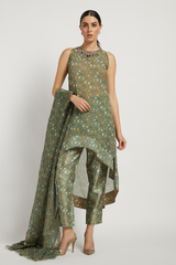 Green Dalia Kurta Set With Butti Work