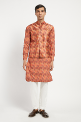 MENS KURTA BUNDI WITH CHURIDAR SET